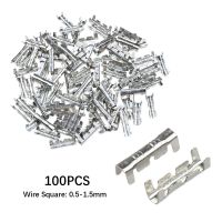 100Pcs/set U-type Docking Wire Connector line Pressing Button Quick Connect Terminal Wiring 0.5 to1.5 square