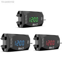 ┅㍿♝ Multifunction Digital Time Clock Thermometer Voltmeter DC 12V 3 In 1 LED Display for Motorcycle Scooter Car Boat IP67 Waterproof