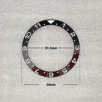 แหวนเซรามิกอุปกรณ์เสริมนาฬิกาเส้นผ่าศูนย์กลางด้านนอก38มิลลิเมตรเส้นผ่าศูนย์กลางภายใน30.5มิลลิเมตร1-11จำนวนสำหรับ40มิลลิเมตรกรณี Submariner