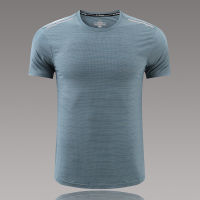 New Compression Mens T-Shirt O Collar Training Wear Casual Fitness Top Polyester Running T Shirt Gym Exercise Breathable Shirts