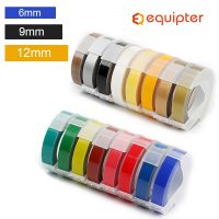 ❁✺ 6/9/12mm 3D Embossing PVC Label Tapes Compatible Dymo 1610 1880 12965 Manual Label printers for Motex E101 Label Makers