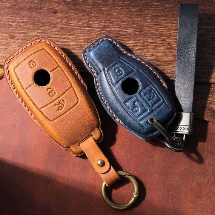 crazy-horse-leather-car-key-case-cover-keyring-for-mercedes-benz-a-b-c-e-s-class-w204-w205-w212-w213-w176-glc-cla-amg-w177-x167