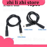 zhilizhi Store 10x DC male to female power supply Extension connector Cable Plug Cord wire Adapter for led strip camera 5.5X2.1 2.5mm 12v 18awg