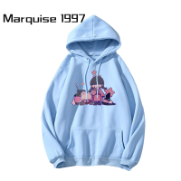 Marquise1997 เสื้อฮู้ด เสื้อแขนยาวอบอุ่น หลวมและสบาย แฟชั่น สบาย นุ่มนวล วินเทจ WWY2392Z6F 38Z230923