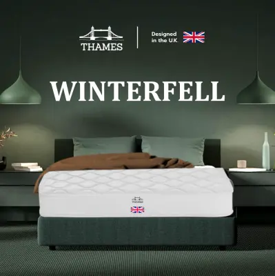 Thames [9นิ้ว] ที่นอนยางพารา Winterfell ที่นอน หุ้มผ้านุ่ม Pure Cotton Knit กันไรฝุ่น กันแบคทีเรีย แก้ปวดหลัง ที่นอนยางพาราแท้ latex mattress ที่นอน