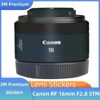 สำหรับ Canon RF 16มิลลิเมตร F2.8 STM รูปลอกผิวไวนิลห่อฟิล์มป้องกันกล้องเลนส์ร่างกายป้องกันสติ๊กเกอร์ RF16 16 2.8 F 2.8 RF16MM