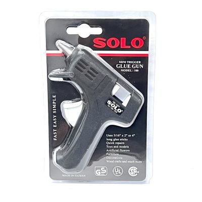 SOLOโซโล แท้100% ปืนยิงกาว 10W รุ่น 100 ปืนกาวแท่ง สำหรับ งานซ่อมแซม งานประดิษฐ์ งานบ้าน แถมกาวร้อน 2 แท่ง