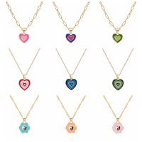 KISSWIFE Vintage Colorful Multilayered Heart Necklace For Women Girls Lovers Fashion Thin Chain Trendy Necklaces Gifts Jewelry