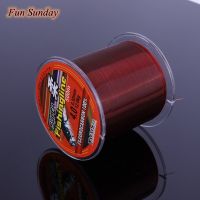 100/200/300/500M Fishing Line Super Strong 100% transparent Nylon Not Fluorocarbon Fishing Tackle Non-Linen Multifilament Red