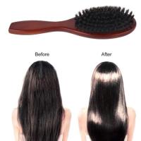 แปรงหวีผมขนหมูป่าล้วนboar bristle hair brush