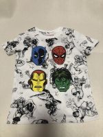 3-7 years old summer childrens new cotton short-sleeved T boy cute cartoon Marvel offset printing and whole body watermark top