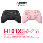Tay cầm chơi game không dây DAREU H101X Dual Mode MKStore