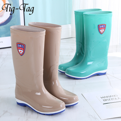 Tig-Tag รองเท้ากันฝน รองเท้า รองเท้าผู้หญิง รองเท้าบูทกันน้ำ ส้นหนา ฤดูฝน กันลื่น 31Z23072830