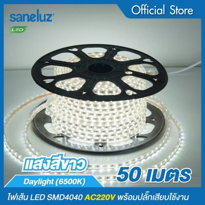 50 เมตร ไฟเส้น LED SMD4040 พร้อมปลั๊กเสียบใช้งานไฟบ้าน AC220V แสงสี ขาว วอร์ม แดง เขียว น้ำเงิน ชมพู ไฟประดับ ไฟสายยาง ไฟตกแต่ง LED Extra Bright led VNFS