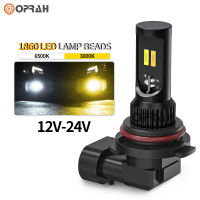 Canbus 3600Lm LED H7 H11 9005 HB3 9006 HB4 Fog Light Dual Color White Amber LED Bulb Car Driving Lamp for Toyota Ford Lada