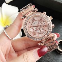 Reloj Mujer นาฬิกาข้อมือควอตซ์สำหรับผู้หญิงประดับพลอยเทียมแฟชั่นนาฬิกาผู้หญิงทองคำสีกุหลาบนาฬิกาข้อมือผู้หญิงหรูหรานาฬิกาผู้หญิง Relogio Feminino HP ร้านค้า