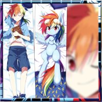 My Pony Dakimakura เรนโบว์ Dash อะนิเมะกอดครอบหมอนร่างกาย