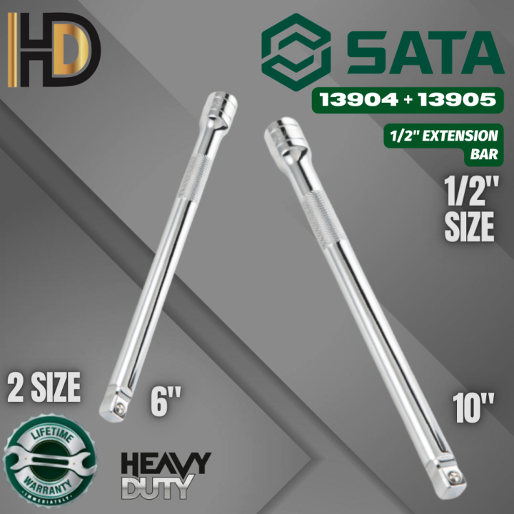 SATA 1/2" DR Extension Bar / 5" + 10" Extension Bar / Heavy Duty