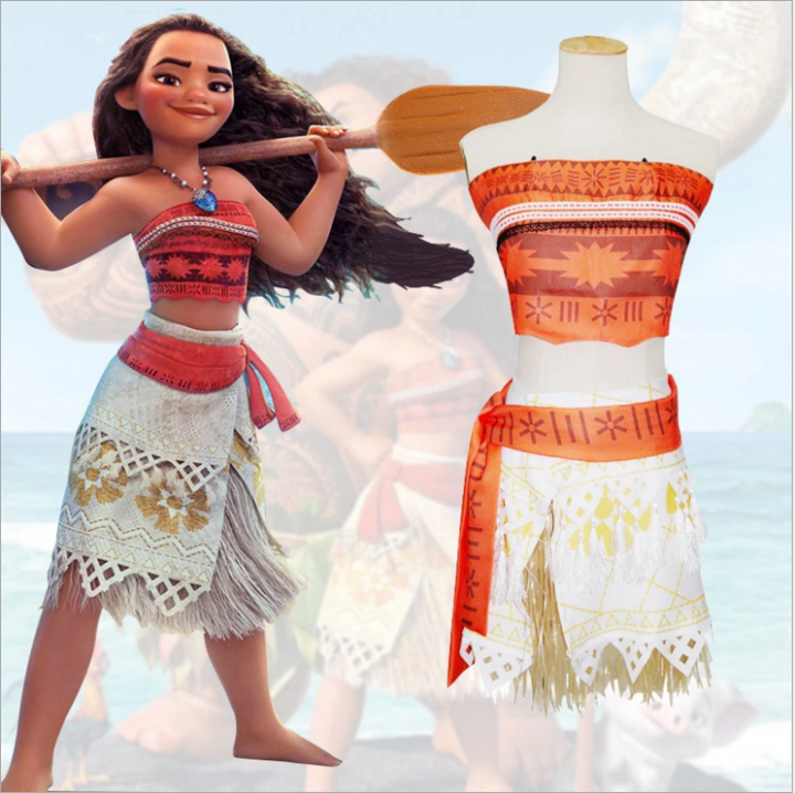 👗👑 Performance Clothing~ Moana Costume Adult Children Moana Costume ...