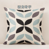 45*45CM Blue Geometric lines PillowcaseTriangular Mediterranean Wind Geometry Pillowcase Cushion cover Decorative Pillows For Home Decoration