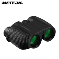 Meterk 10X25กล้องส่องทางไกลขนาดเล็กสำหรับผู้ใหญ่และเด็กที่มีแสงอ่อนแอ Night View BAK4ปริซึมกล้องส่องทางไกลกันน้ำสำหรับดูนกท่องเที่ยวคอนเสิร์ตเดินป่า