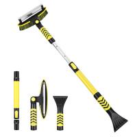 Clispeed Extendable Car Snow Removal Broom House Roof Snow Brush Detachable Car Snow Brush Ice Removing Shovel