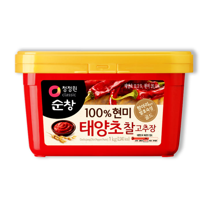 สินค้ามาใหม่-ชองจองวอน-โกชูจัง-ซอสพริกเกาหลี-1-กิโลกรัม-chung-jung-one-gochujang-hot-pepper-paste-1-kg-ล็อตใหม่มาล่าสุด-สินค้าสด-มีเก็บเงินปลายทาง