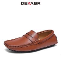 ►✉ Dekabr รองเท้าโลฟเฟอร์ลําลอง ส้นแบน ใส่สบาย สไตล์วินเทจ แฟชั่นฤดูใบไม้ผลิ สําหรับผู้ชาย 2023