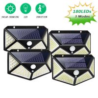 48 LED Solar Lamp Dimmable Solar Light Outdoor Powered Sunlight Waterproof PIR Motion Sensor Street Light for Garden Decoration