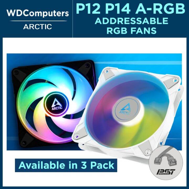 【good quality】 Arctic P12 / P14 PWM PST ARGB Fan. P12 2000rpm / P14