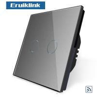 Eruiklink Luxury Wall Touch Sensor Switch Eu/uk มาตรฐานคริสตัลแก้ว Touch Switch,รีโมทคอนโทรล1/2/3 Gang 1 Way Switch