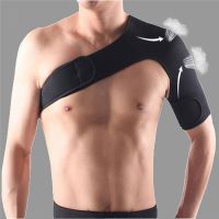 【cw】 Adjustable Breathable Gym SportsSingle Shoulder Support Back Brace GuardWrapBand PadsBandage Men/Women