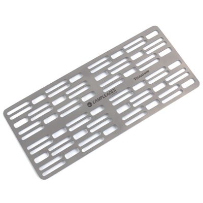 CampLeader Camping Titanium Barbecue Plate Metal Barbecue Plate Portable Picnic Grill Plate for Outdoor Picnic (250X110mm)