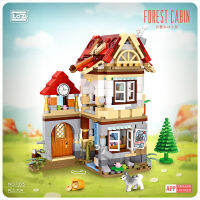 จุด704pcs-LOZ MINI Blocks-Loques ตลกของเล่นพับได้เคบินป่า-คนแคระ Huf แบบจำลองของเล่นทำด้วยตนเองสำหรับเด็กสำนักงานนิทรรศการของเล่นขนาดเล็ก สปอตสินค้า
