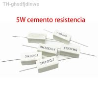 【hot】✑✑ 10PCS 5W cemento resistencia 01 10k ohm 5 022 033 05 1 10 1K 10K 0.1R 0.22R 0.33R 0.5R 1R 10R 100R