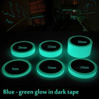 ZZOOI Blue-Green Glow In Dark  Luminous Tape Stage Home Decoration Wall Switch Sticker Wide: 5mm ~ 50mm x 5m /roll