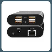 USB 2.0ฮับขยาย Cat5e กว่า/สาย Cat6 4พอร์ต USB 2.0ผ่าน Cat5ขยายได้ถึง50ม. สำหรับ Mac โอเอสวินโดวส์10/8/7