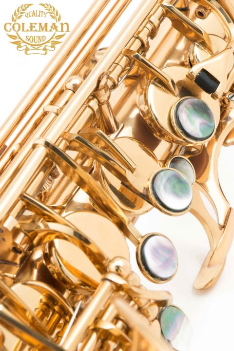 แซกโซโฟน-saxophone-alto-coleman-cl-330a-gold-lacquered