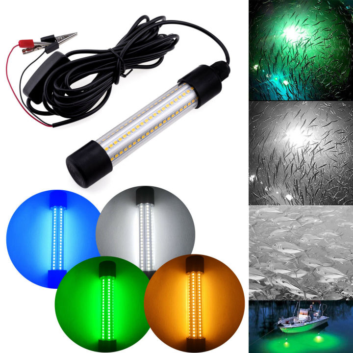 Ranpo 1200LM 5M LED Submersible Fishing Light Deep Drop Underwater Fish ...