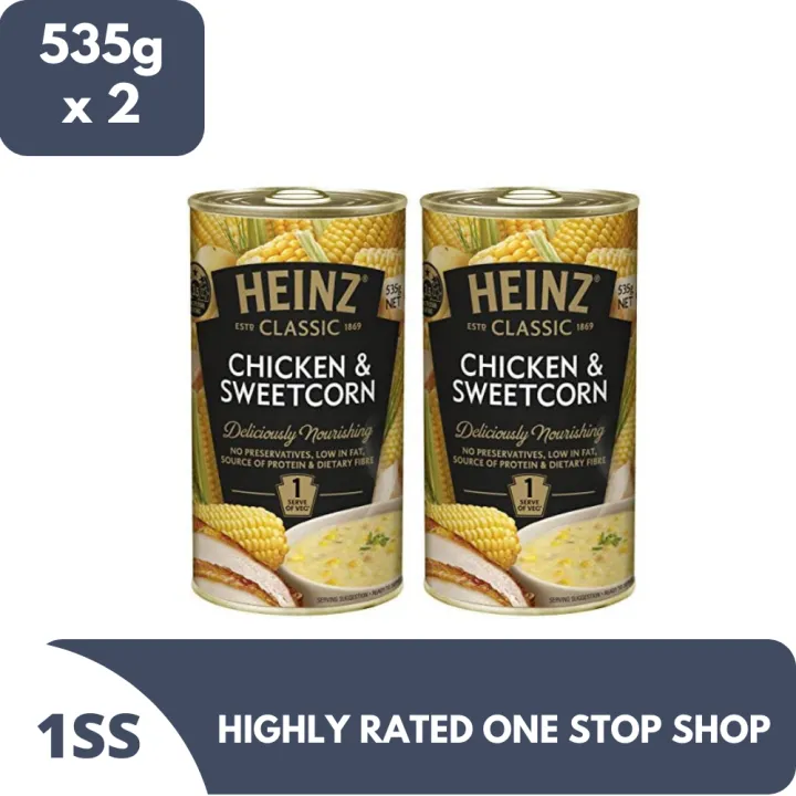 Heinz Chicken & Sweetcorn Soup 535g x 2 Lazada PH