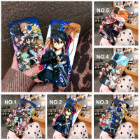 Casing หรับ OPPO F5 A73 F7 F9 Pro A7X F11 F17 F19 A74 A95 Pro Find X3 Pro Lite Neo R9 R9s F1 Plus A76 Reno 7 7Z 6Z ni126 Sword Art Online Anime Pattern Phone เคสโทรศัพท์