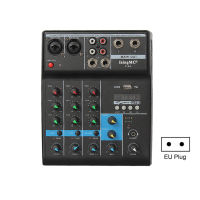 F-4A 4-channel Audio Mixer Portable Audio Mixer Sound Mixing Console Bluetooth-compatible Sound Mixing Console