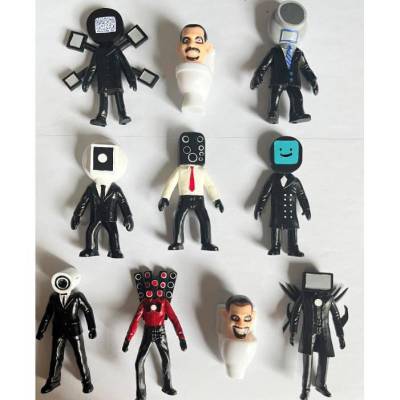 12pcs Skibidi Toilet Action Figure Titan TV Man Camera Man Speakerman Monitor Man Model Doll Toys For Kids Gift