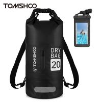 Tomshoo Waterproof Dry Bag 10L/20L Dry Bag Backpack w Waterproof Phone Case for Travel Swimming Kayaking Beach Accessories 2023