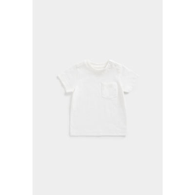 เสื้อยืดเด็กผู้ชาย Mothercare White T-Shirt EB199