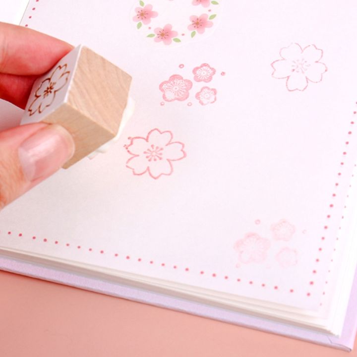 cherry-blossoms-scrapbook-kit-cherry-blossoms-stamps-inkpad-washi-paper-stickertape-roll-metal-pen-gift-for-children-hccy