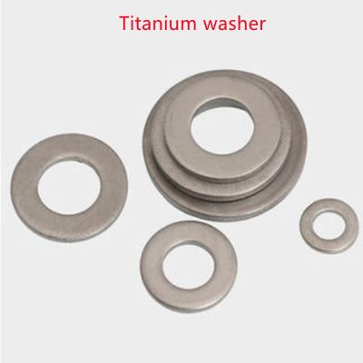 【CW】 2 10pcs Pure Titanium TA2 Flat Washer Plain Gasket for M3 M4 M5 M6 M8 M10 m12 m14 m16 m20
