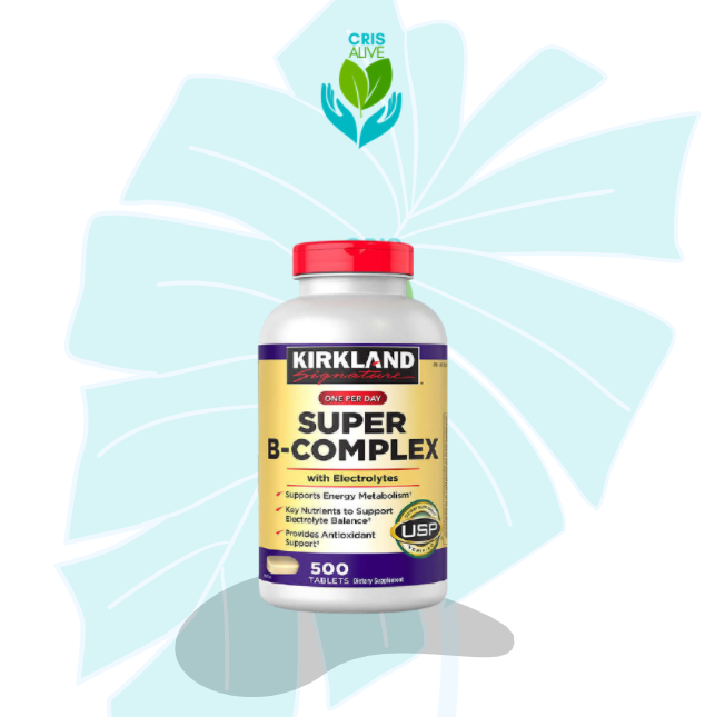 Kirkland Signature Super B-Complex With Electrolytes, 500 Tablets ...