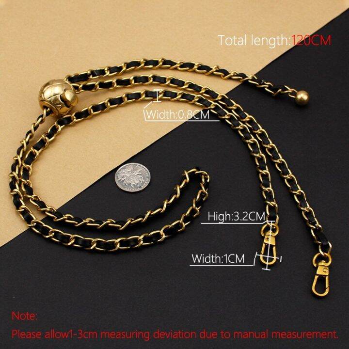 bamader-chain-strap-round-bead-decoration-bag-chain-belt-strap-high-quality-metal-chain-replacement-luxury-brand-chain-bag-strap