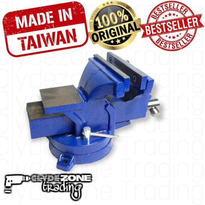 Bench Vise with Steel Swivel and Rotating Jaws 4'' Lazada PH